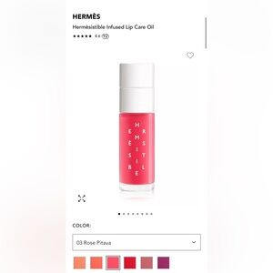 Hermes Hermesistible Infused Lip Care Oil - Rose Pitaya - New in box